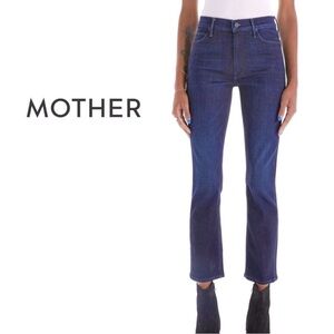 MOTHER The Mid Rise Dazzler Ankle Dark Blue Wash 27 Made in USA 🇺🇸